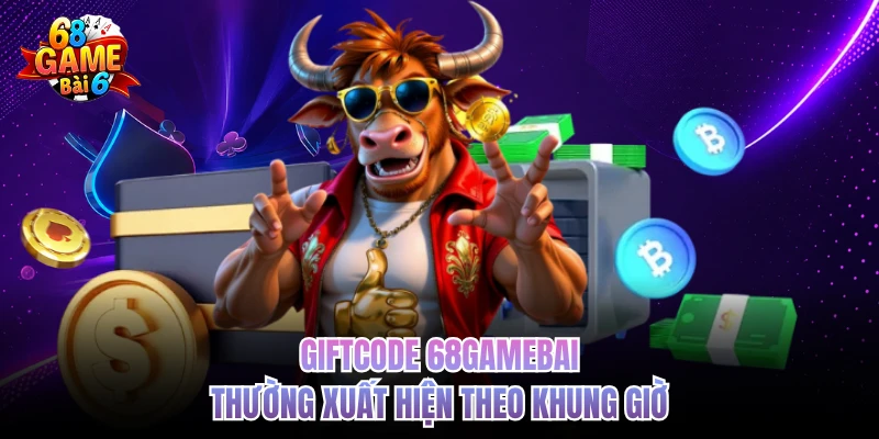 Giftcode 68gamebai thường xuất hiện theo khung giờ